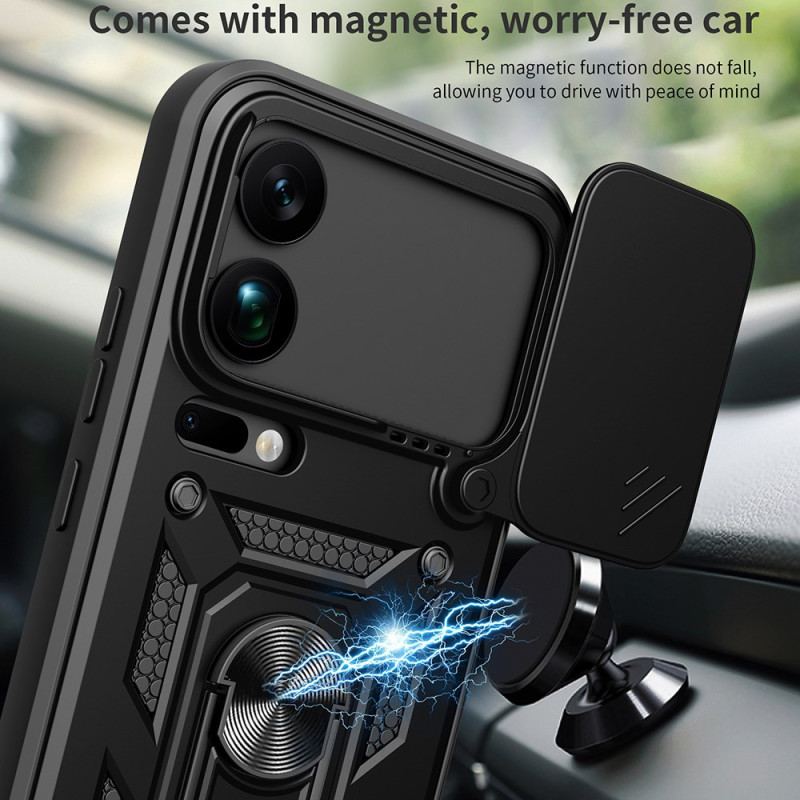 Coque Xiaomi 17 Pro Max Protection Caméra Coulissante et Support