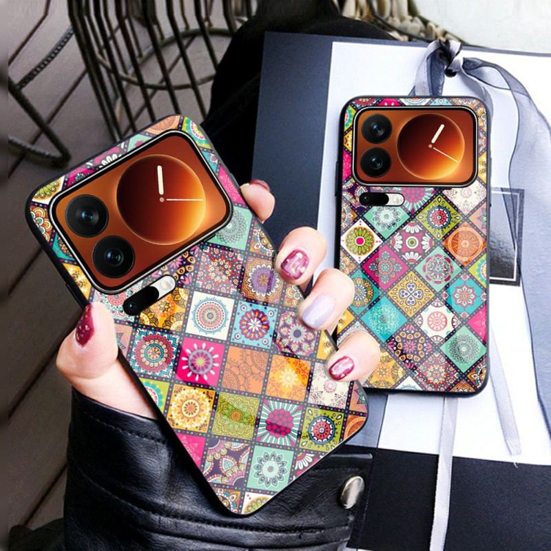 Coque Xiaomi 17 Pro Max Support et Lanière Patchwork