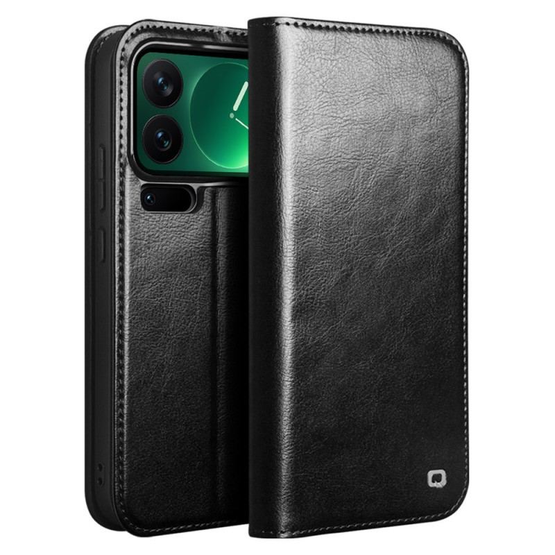 Flip Cover Xiaomi 17 Pro Max Cuir Véritable QIALINO