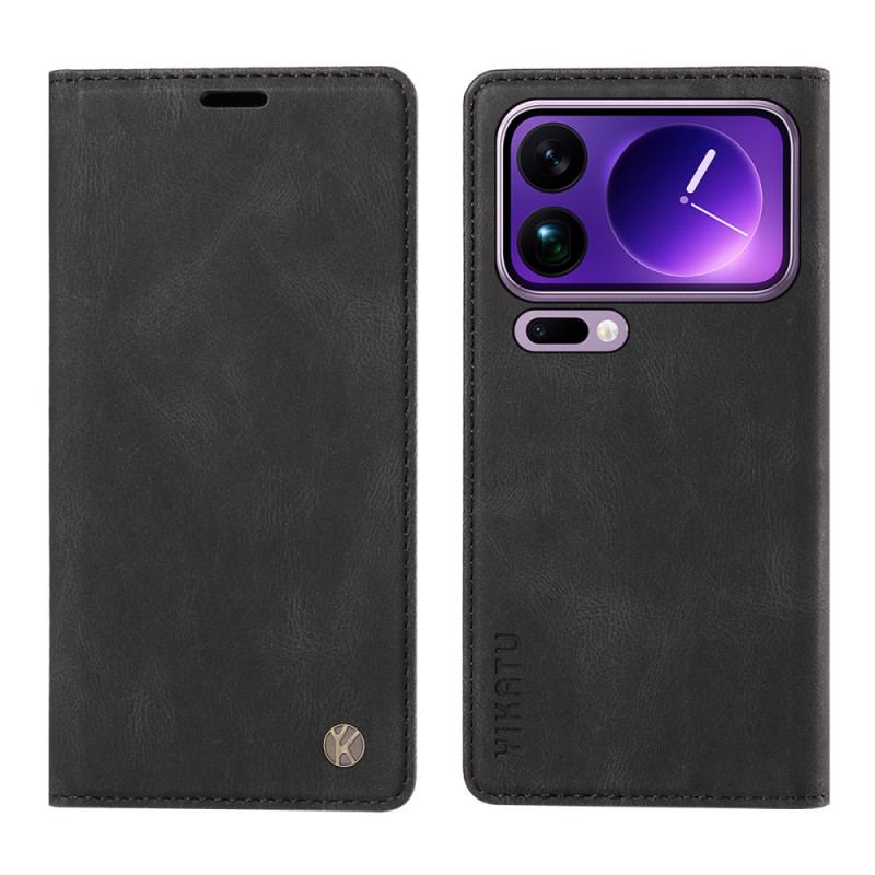 Flip Cover Xiaomi 17 Pro Max Effet Daim YIKATU