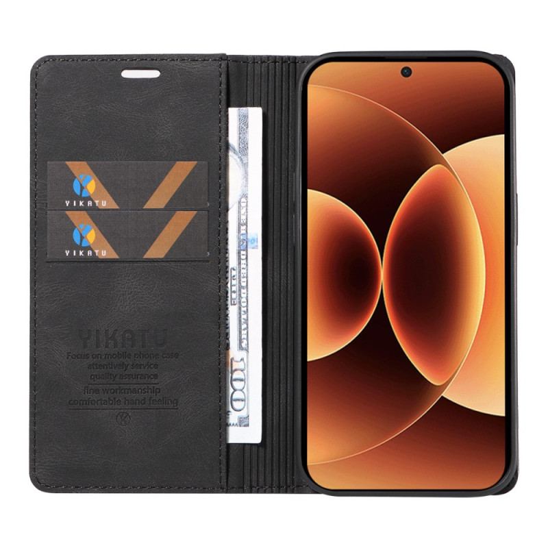 Flip Cover Xiaomi 17 Pro Max Effet Daim YIKATU