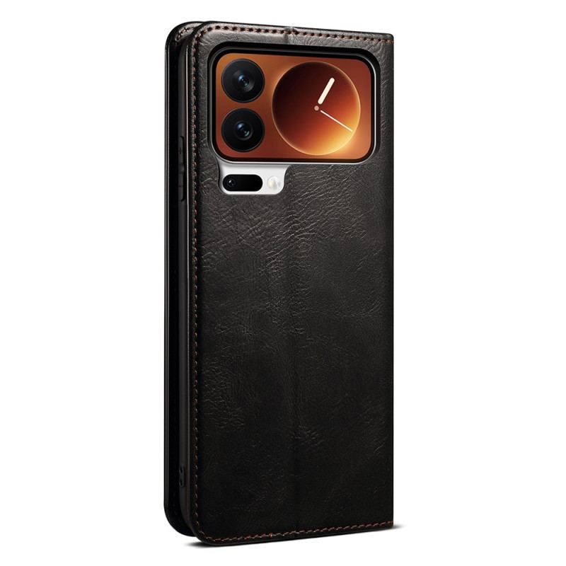 Flip Cover Xiaomi 17 Pro Max Simili Cuir Ciré