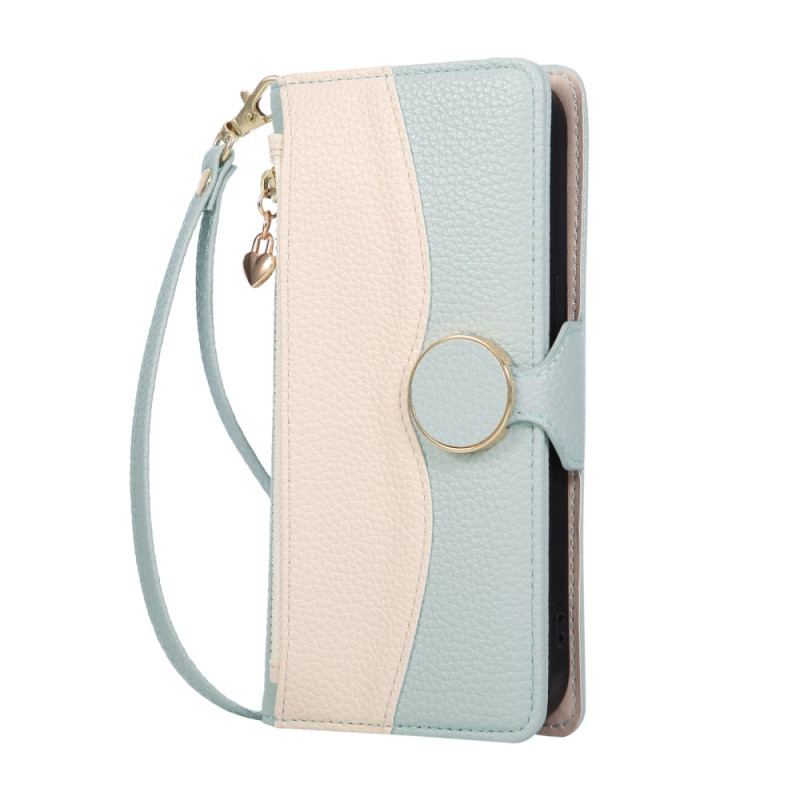 Housse 17 Pro Max Portefeuille à Rabat avec Fermeture Éclair