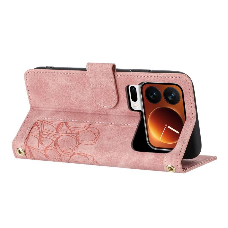 Housse Xiaomi 17 Pro Max 5 Porte-Cartes et Lanière