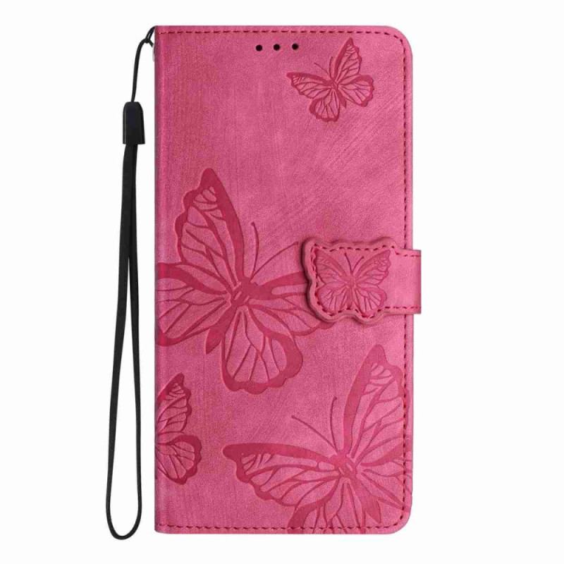 Housse Xiaomi 17 Pro Max Effet Daim Design Papillon