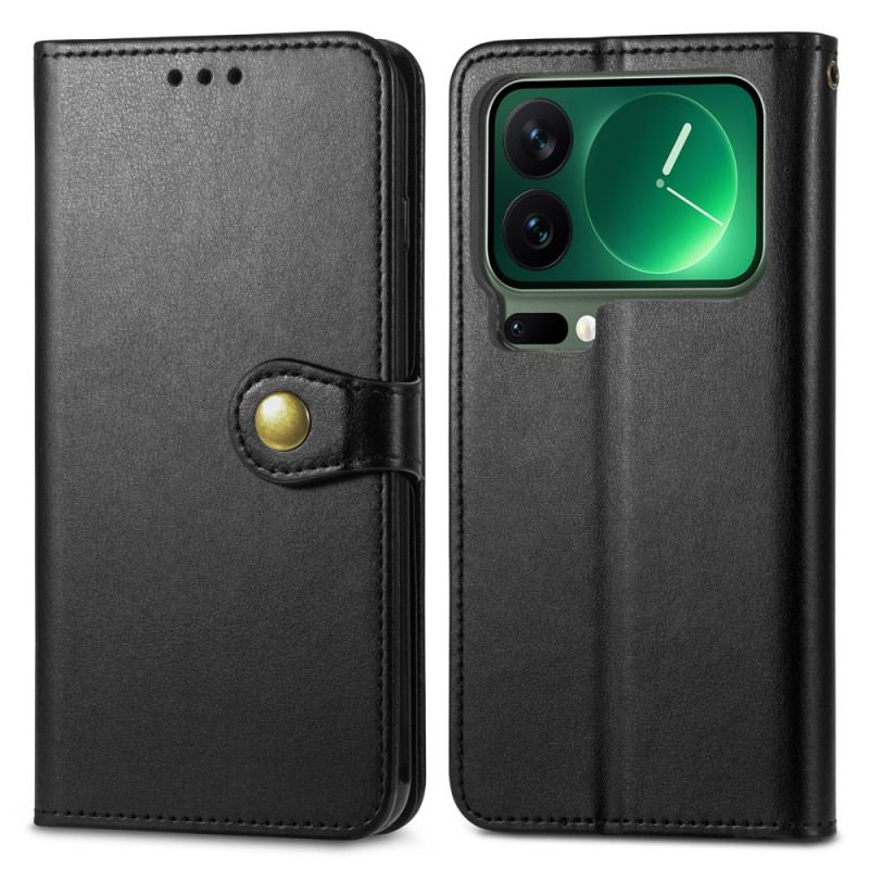 Housse Xiaomi 17 Pro Max Fermoir Doré