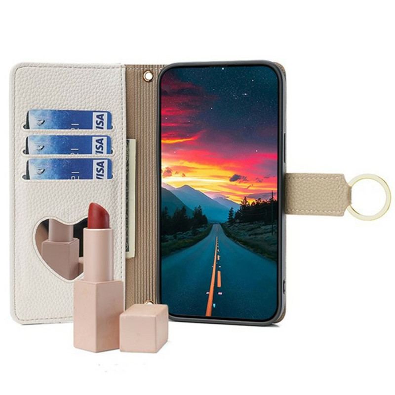 Housse Xiaomi 17 Pro Max Miroir et Bandoulière Chaîne