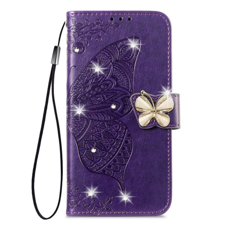 Housse Xiaomi 17 Pro Max Papillon et Strass