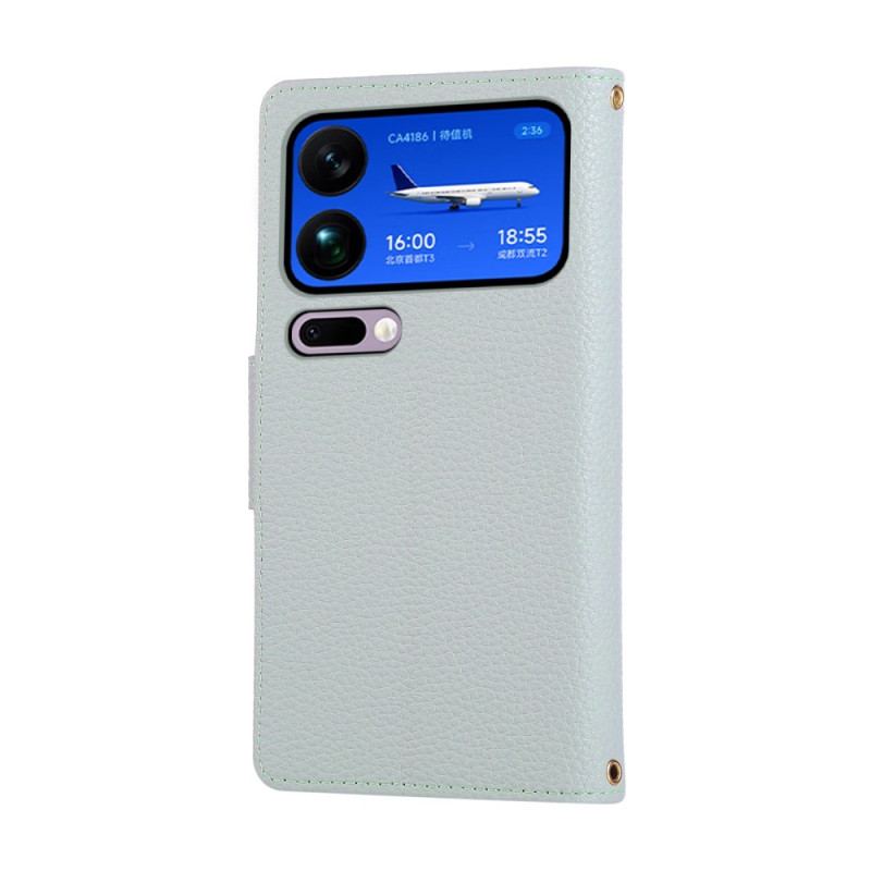 Housse Xiaomi 17 Pro Max Portefeuille à Fermeture Éclair Vintage