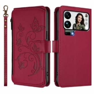 Housse Xiaomi 17 Pro Max Portefeuille Floral