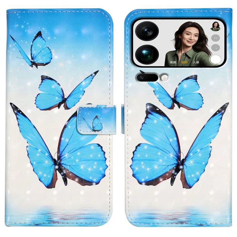 Housse pour Xiaomi 17 Pro Max Trois Papillons