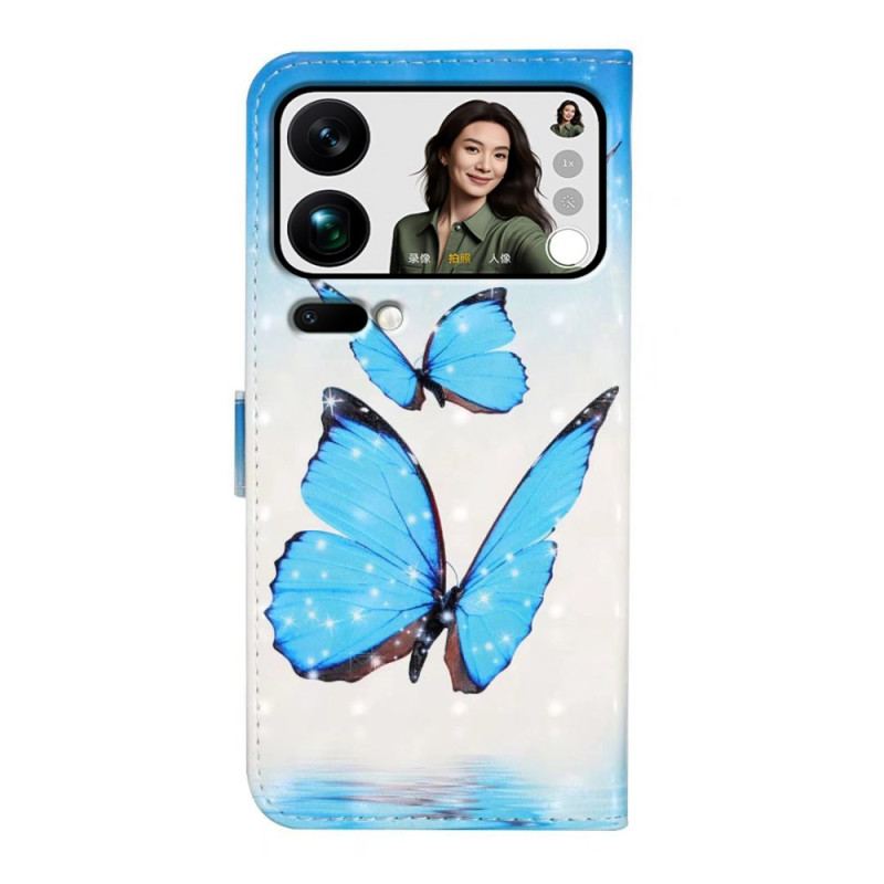 Housse pour Xiaomi 17 Pro Max Trois Papillons