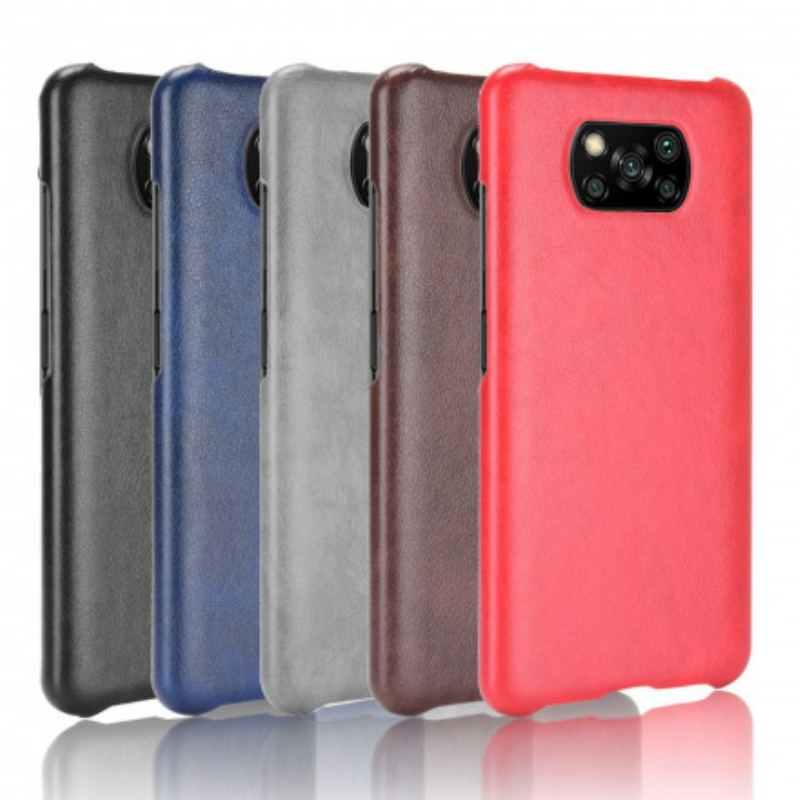 Coque Poco X3 / X3 Pro / X3 NFC Effet Cuir Litchi Performance