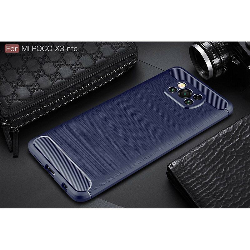 Coque Poco X3 / X3 Pro / X3 NFC Fibre Carbone Brossée