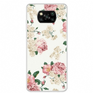 Coque Xiaomi Poco X3 / X3 Pro / X3 NFC Fleurs Liberty