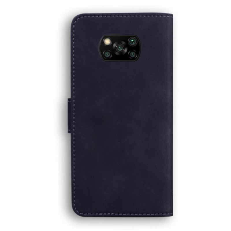 Housse Poco X3 / X3 Pro / X3 NFC Effet Cuir Monochrome