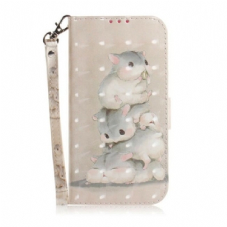 Housse Poco X3 / X3 Pro / X3 NFC Hamsters à Lanière