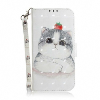 Housse Poco X3 / X3 Pro / X3 NFC Tomate sur le Chat à Lanière