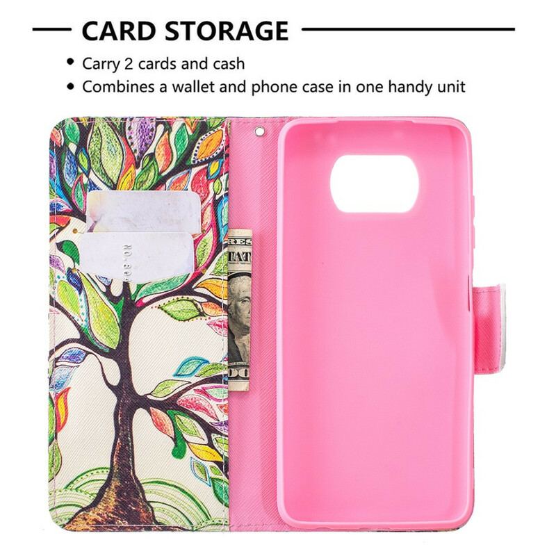 Housse Xiaomi Poco X3 / X3 Pro / X3 NFC Arbre Coloré