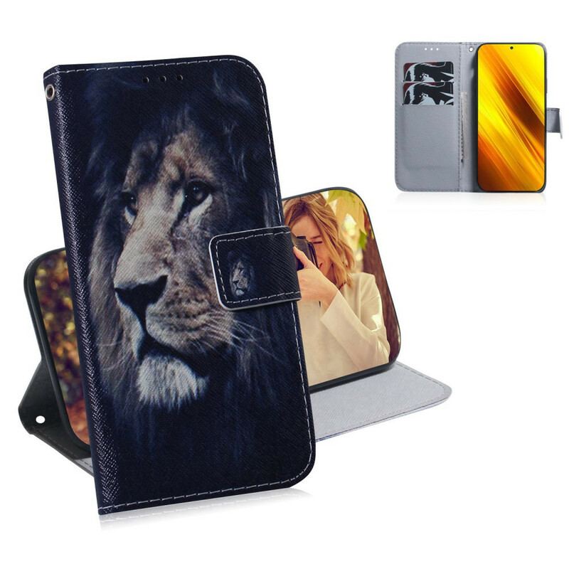 Housse Xiaomi Poco X3 / X3 Pro / X3 NFC Dreaming Lion