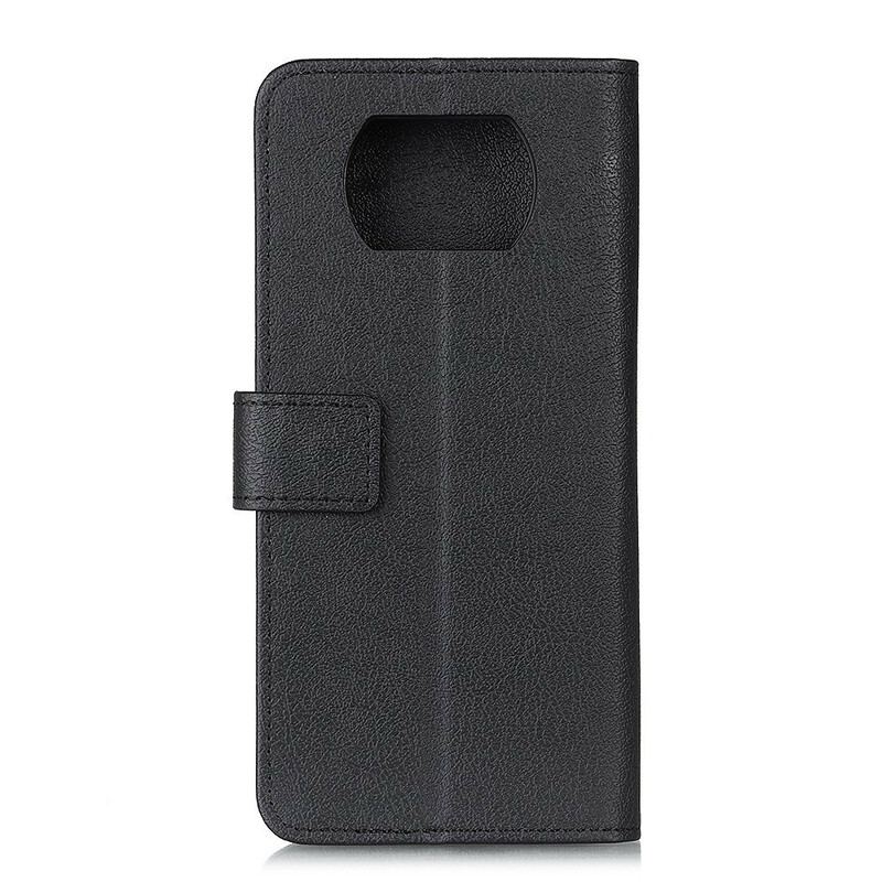 Housse Xiaomi Poco X3 / X3 Pro / X3 NFC Effet Cuir Brillant Simple