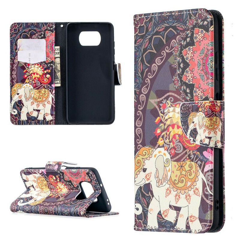 Housse Xiaomi Poco X3 / X3 Pro / X3 NFC Éléphants Indiens