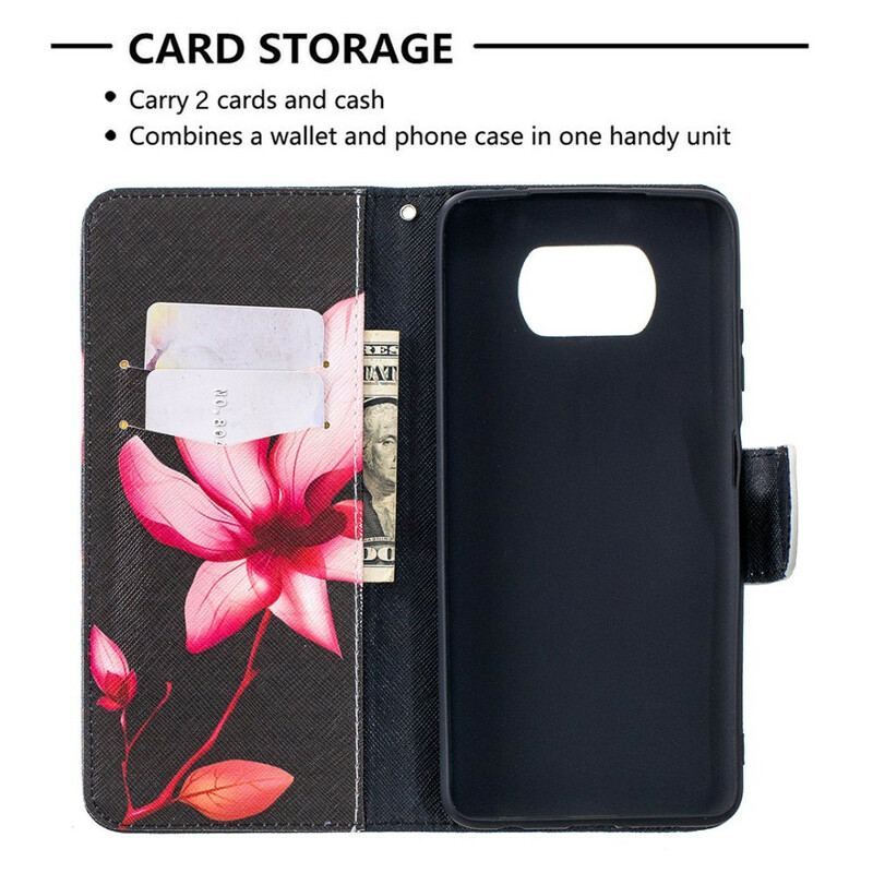 Housse Xiaomi Poco X3 / X3 Pro / X3 NFC Fleur Rose