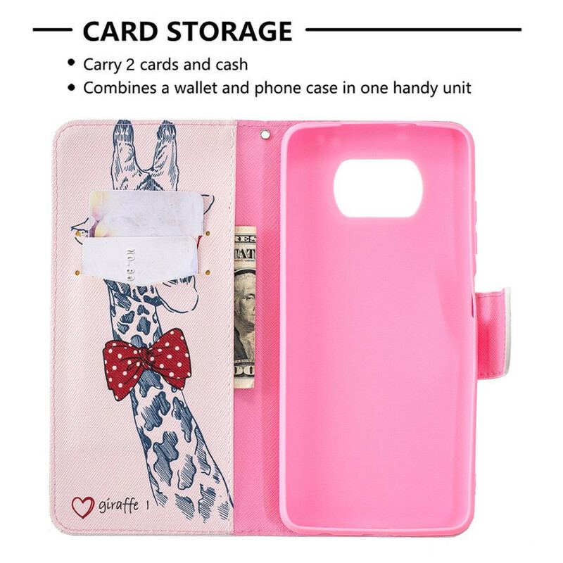 Housse Xiaomi Poco X3 / X3 Pro / X3 NFC Girafe Intello