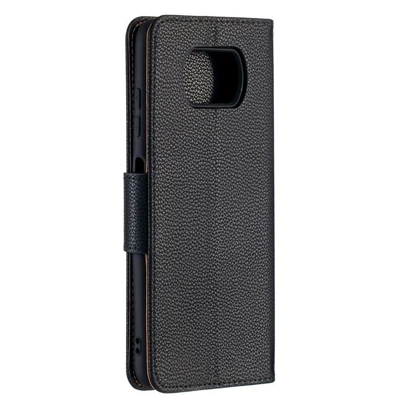 Housse Xiaomi Poco X3 / X3 Pro / X3 NFC Litchi Rabat Oblique