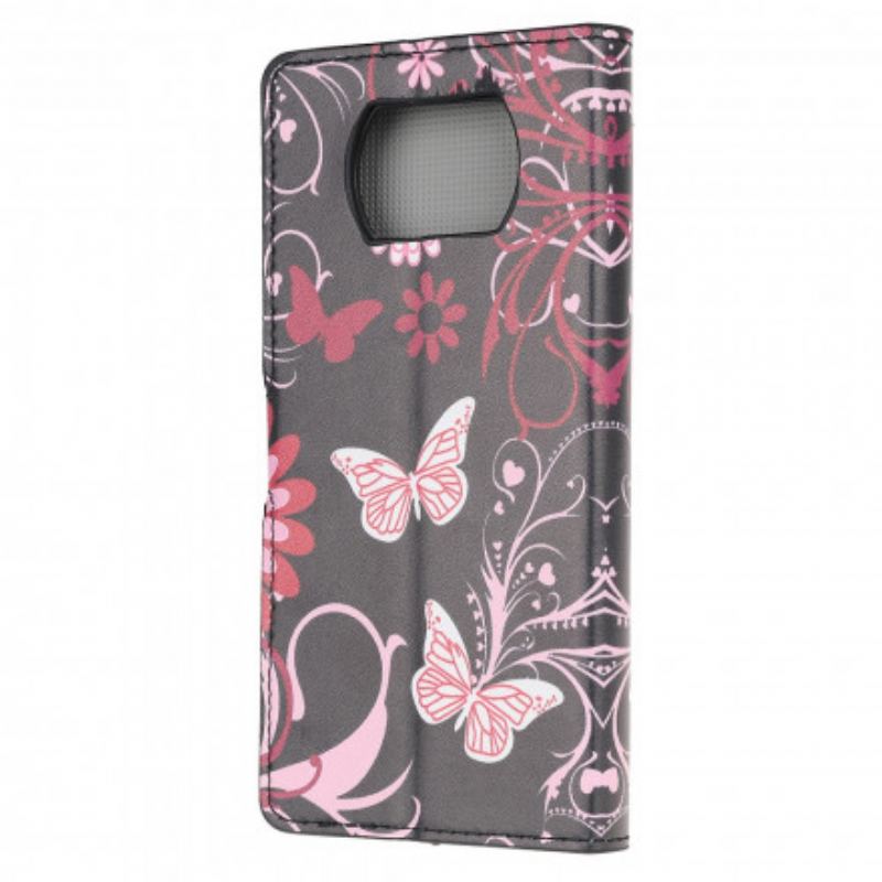 Housse Xiaomi Poco X3 / X3 Pro / X3 NFC Papillons et Fleurs