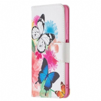 Housse Xiaomi Poco X3 / X3 Pro / X3 NFC Papillons et Fleurs Peints