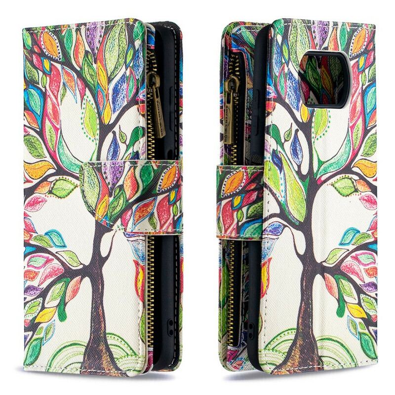 Housse Xiaomi Poco X3 / X3 Pro / X3 NFC  Poche Zippée Arbre
