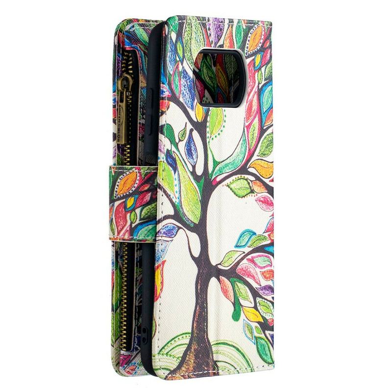 Housse Xiaomi Poco X3 / X3 Pro / X3 NFC  Poche Zippée Arbre