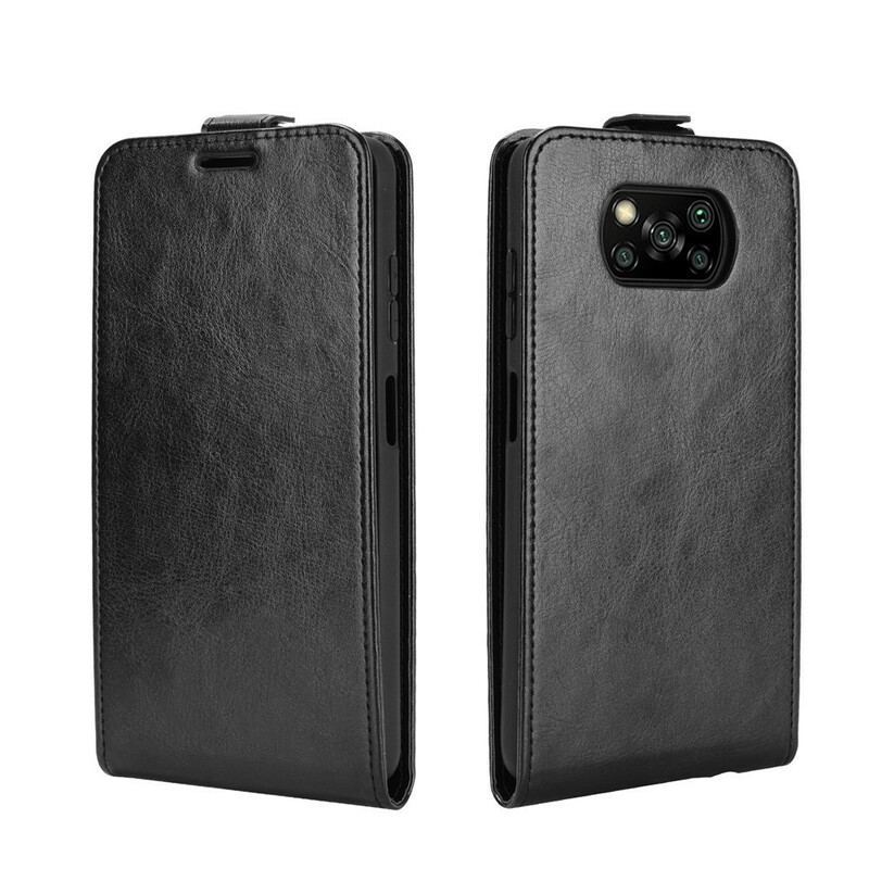 Housse Xiaomi Poco X3 / X3 Pro / X3 NFC Rabat Vertical Effet Cuir