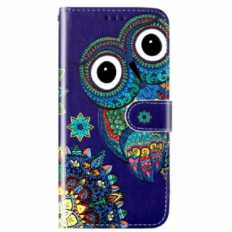 Housse Xiaomi Redmi 13C 4G/5G/Poco C65 Hibou Bleu