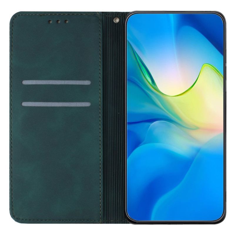 Housse Xiaomi Redmi 13C 4G/5G/Poco C65 Style Patchwork à Lanière
