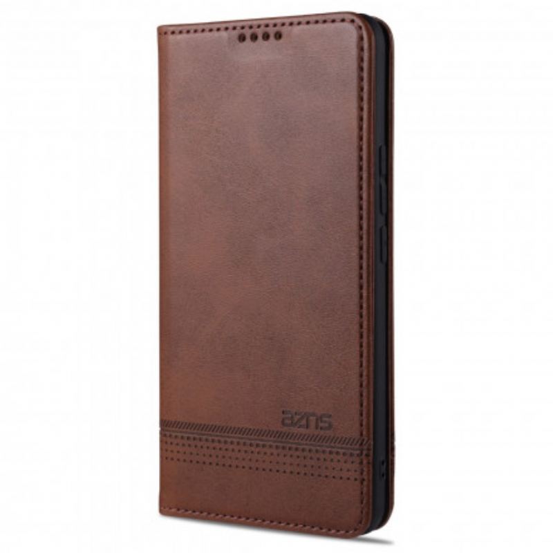 Flip Cover Vivo X60 Pro Style Cuir AZNS
