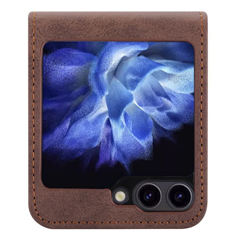 Coque Samsung Galaxy Z Flip 6 Simili Cuir