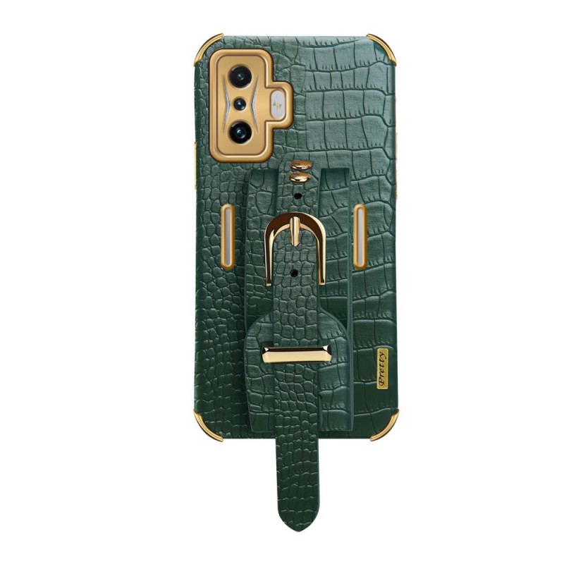 Coque Poco F4 GT Croco Bracelet