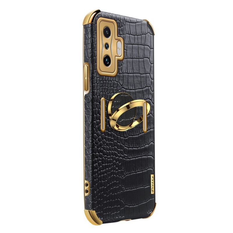 Coque Poco F4 GT Effet Crocodile avec Anneau