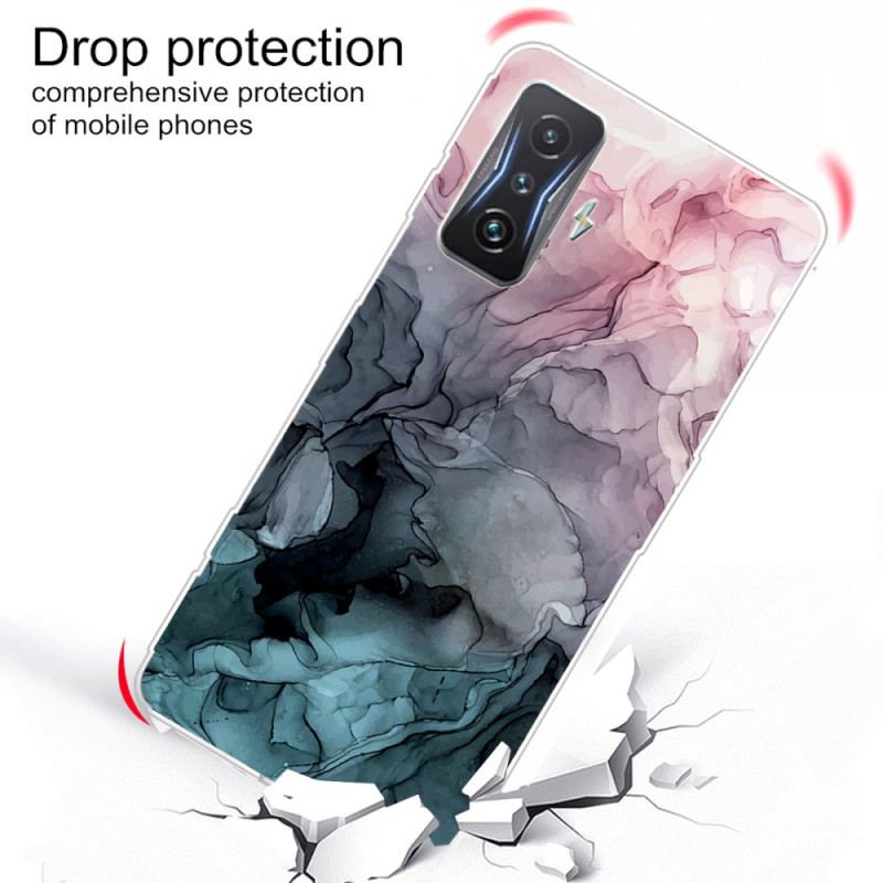 Coque Poco F4 GT Marbre Aquarelle