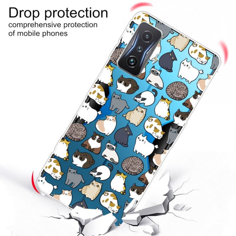 Coque Poco F4 GT Multiples Chats