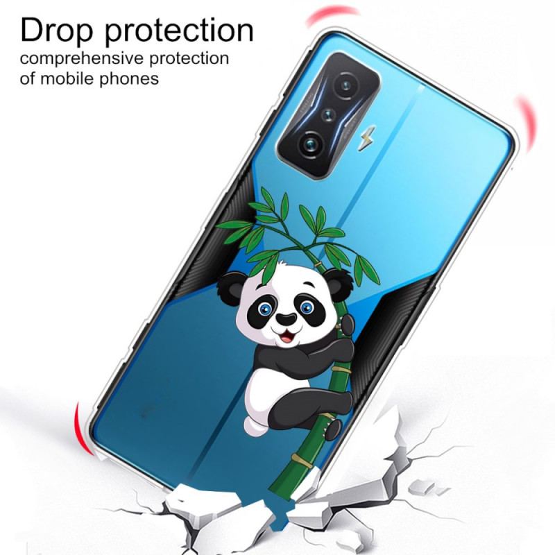 Coque Poco F4 GT Panda sur son Bambou