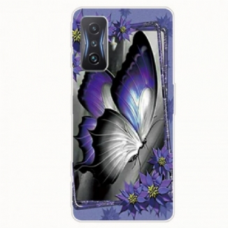 Coque Poco F4 GT Papillon Violet