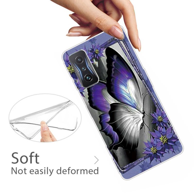 Coque Poco F4 GT Papillon Violet