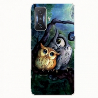 Coque Poco F4 GT Peinture Hiboux