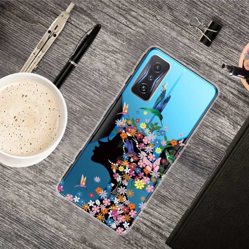 Coque Poco F4 GT Tête Fleurie