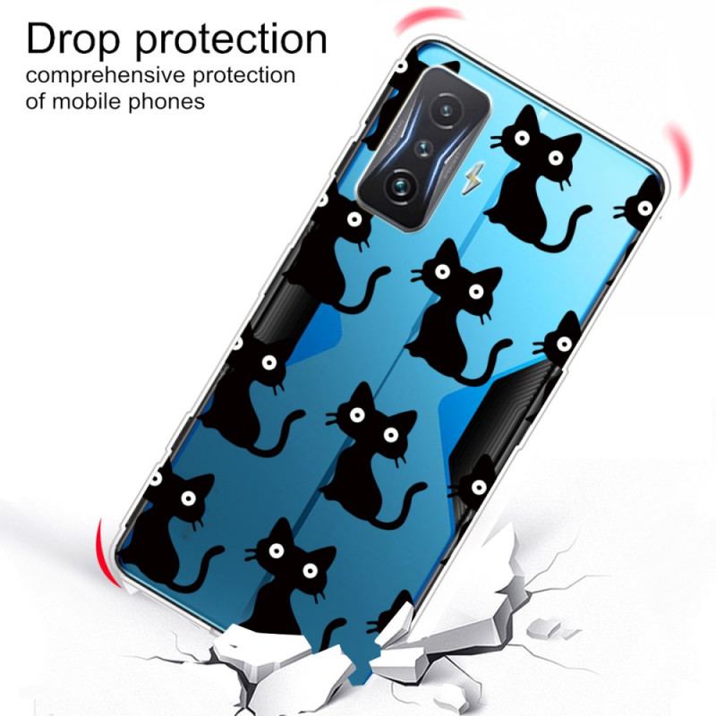 Coque Poco F4 GT Transparente Chats