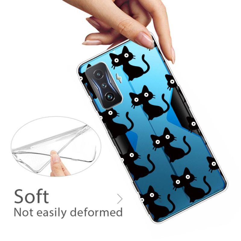 Coque Poco F4 GT Transparente Chats