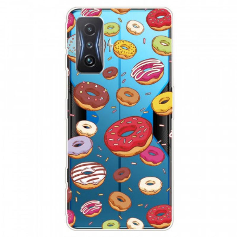 Coque Poco F4 GT Transparente Donuts